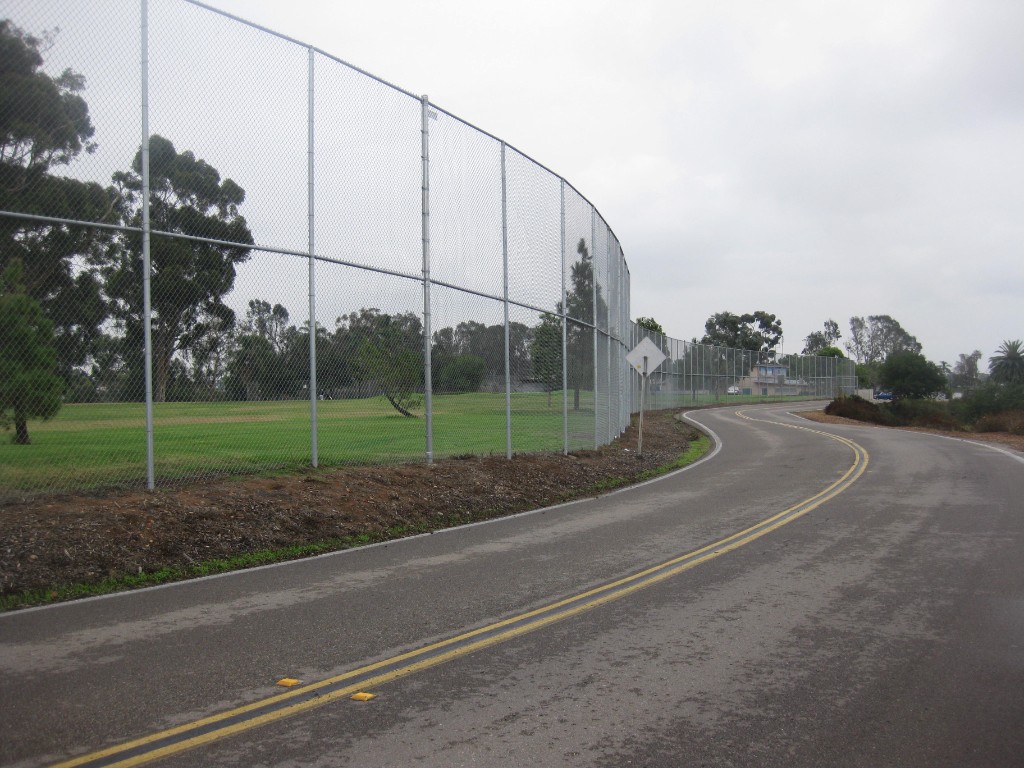 20 foot tall chain link fence