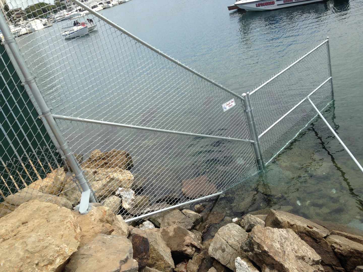 Marine-grade chain link fence