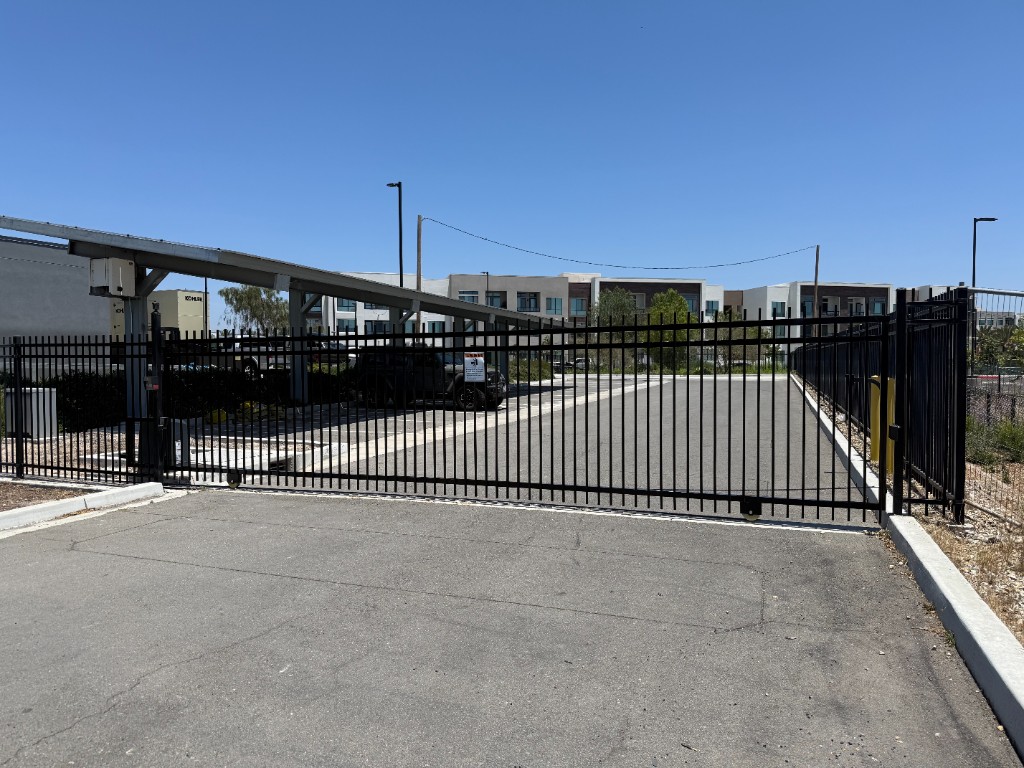 Commercial iron slide gate