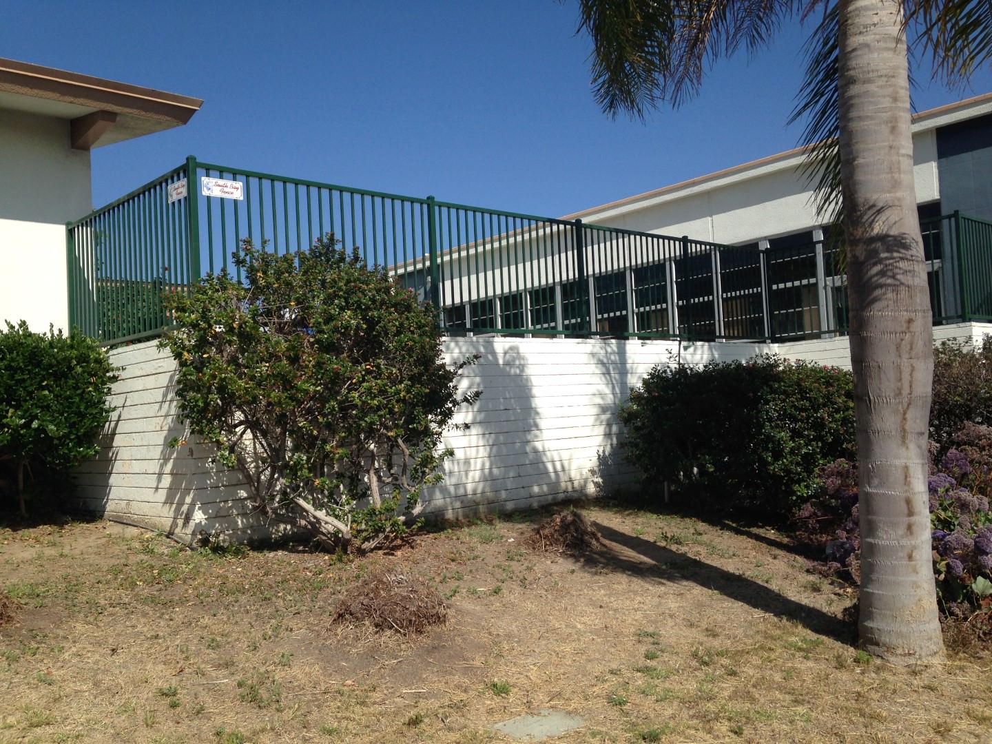 Iron fence installation