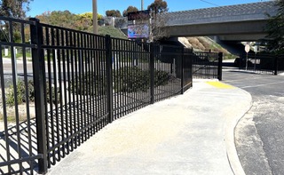 Square post wrought iron fence project