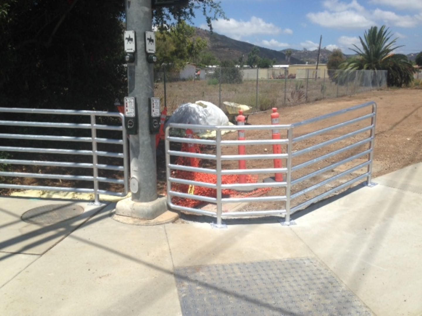 Guard rail installation