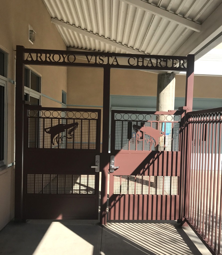 Arroyo Vista Charter school iron gate
