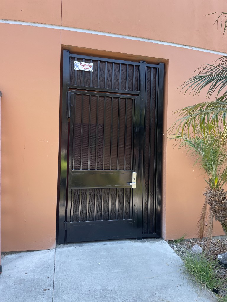 Custom iron security door