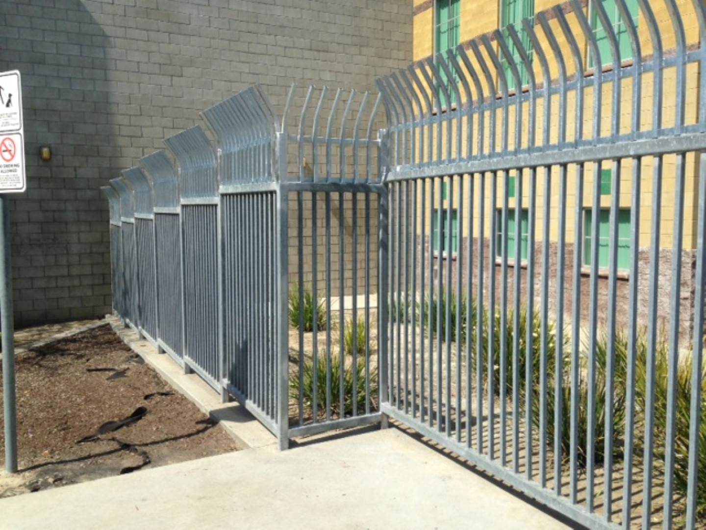 Fence installation work