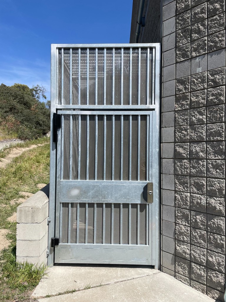 Galvanized security gate