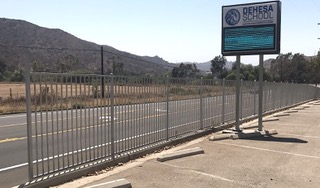 Iron fence for school campus