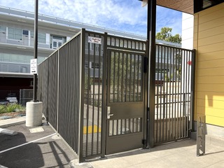 Security iron gate and fence