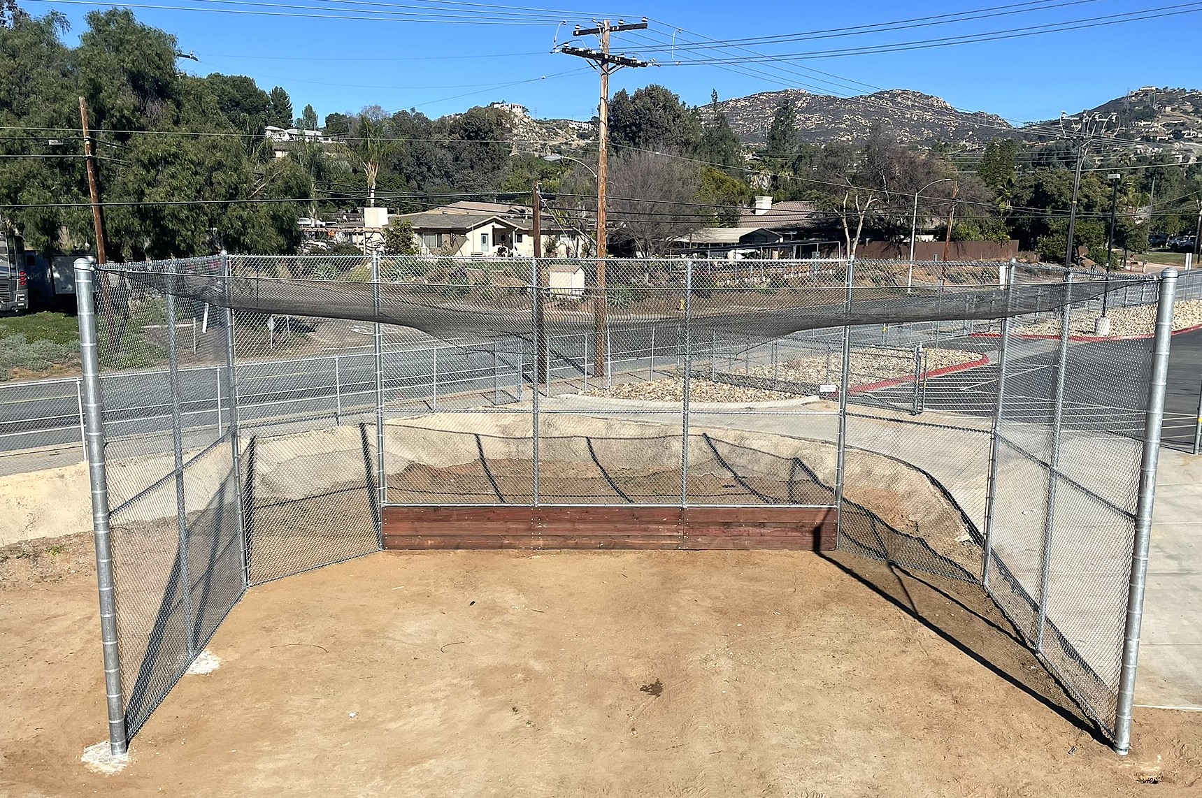 Baseball field backstop