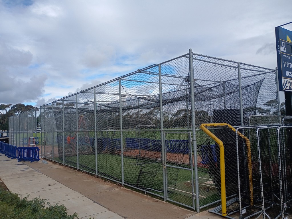 Batting cage chain link netting and sports fencing