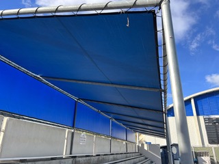 Bleacher shade cover