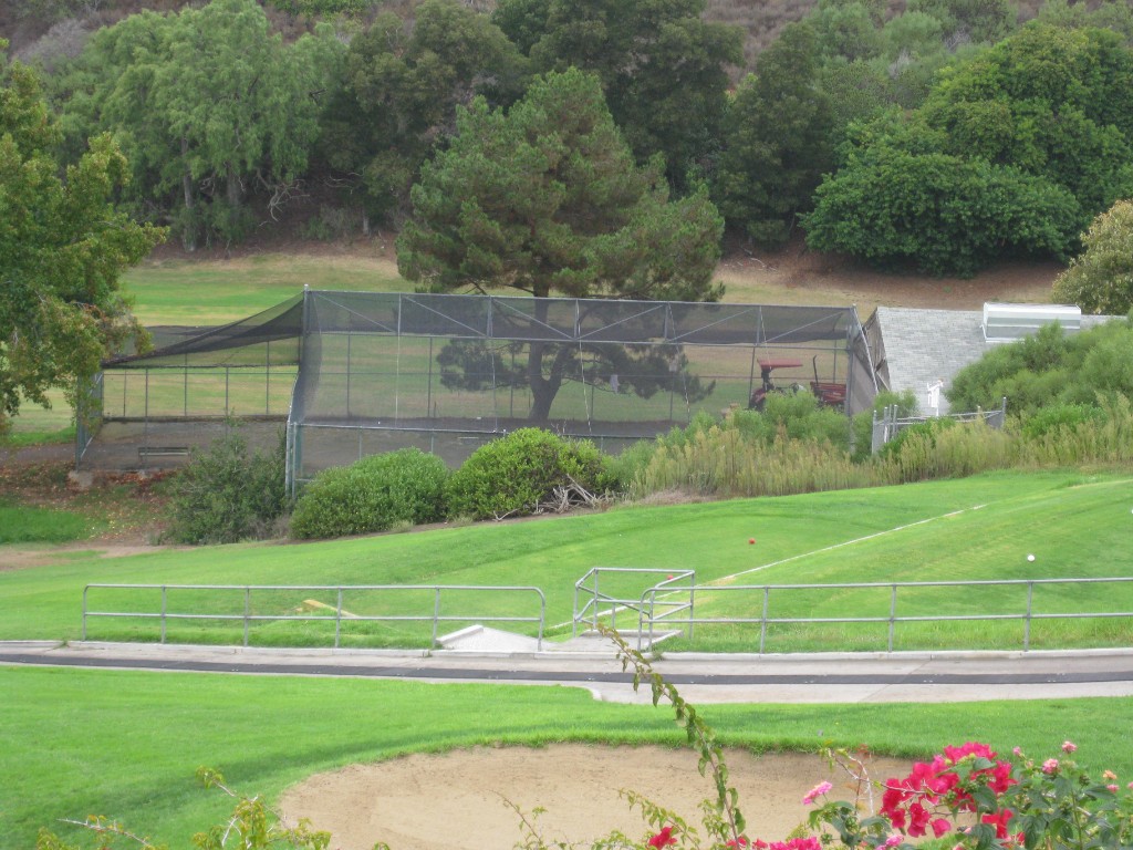 Golf course protective netting